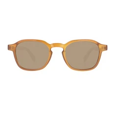 Geometrik Plastik Metal Tapınak Unisex Güneş Gözlüğü